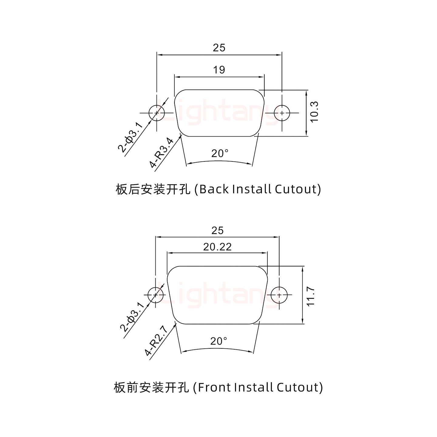 DB9母對(duì)公 轉(zhuǎn)接頭沖針