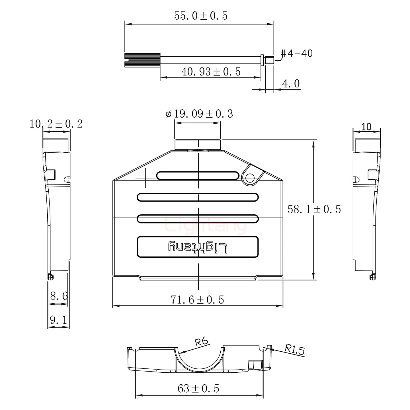 25W3公焊線式75歐姆+37P金屬外殼2185直出線4~12mm