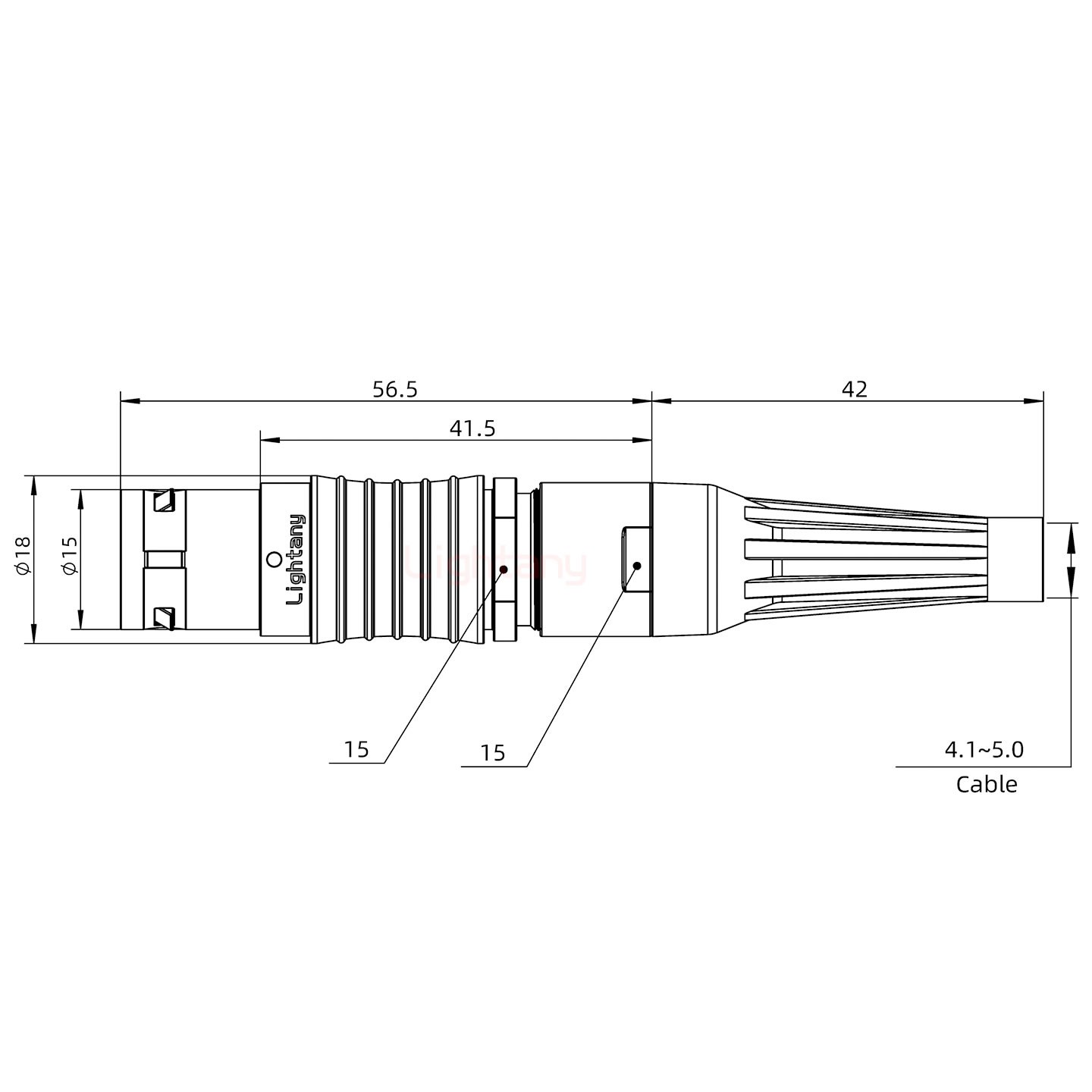 FGG.3B.002.CLAM52Z帶護(hù)套直式插頭