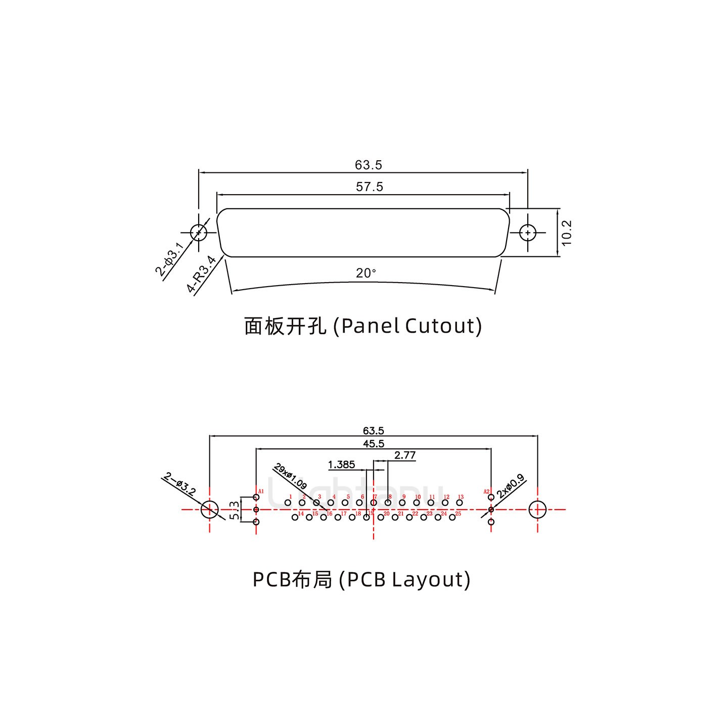 防水27W2公直插板/鉚魚叉/鎖螺絲/射頻同軸50歐姆